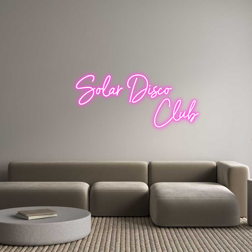 Custom Neon Sign Online Editor Solar Disco 
...