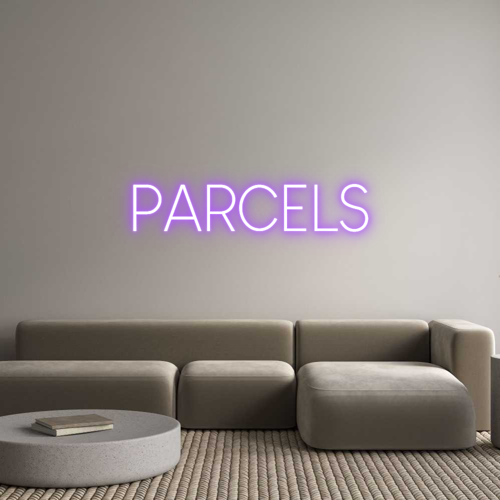 Custom Neon Sign Online Editor PARCELS