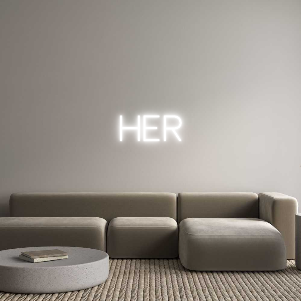 Custom Neon Sign Online Editor Her