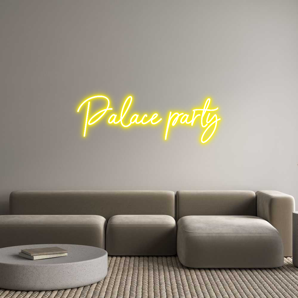 Custom Neon Sign Online Editor Palace party