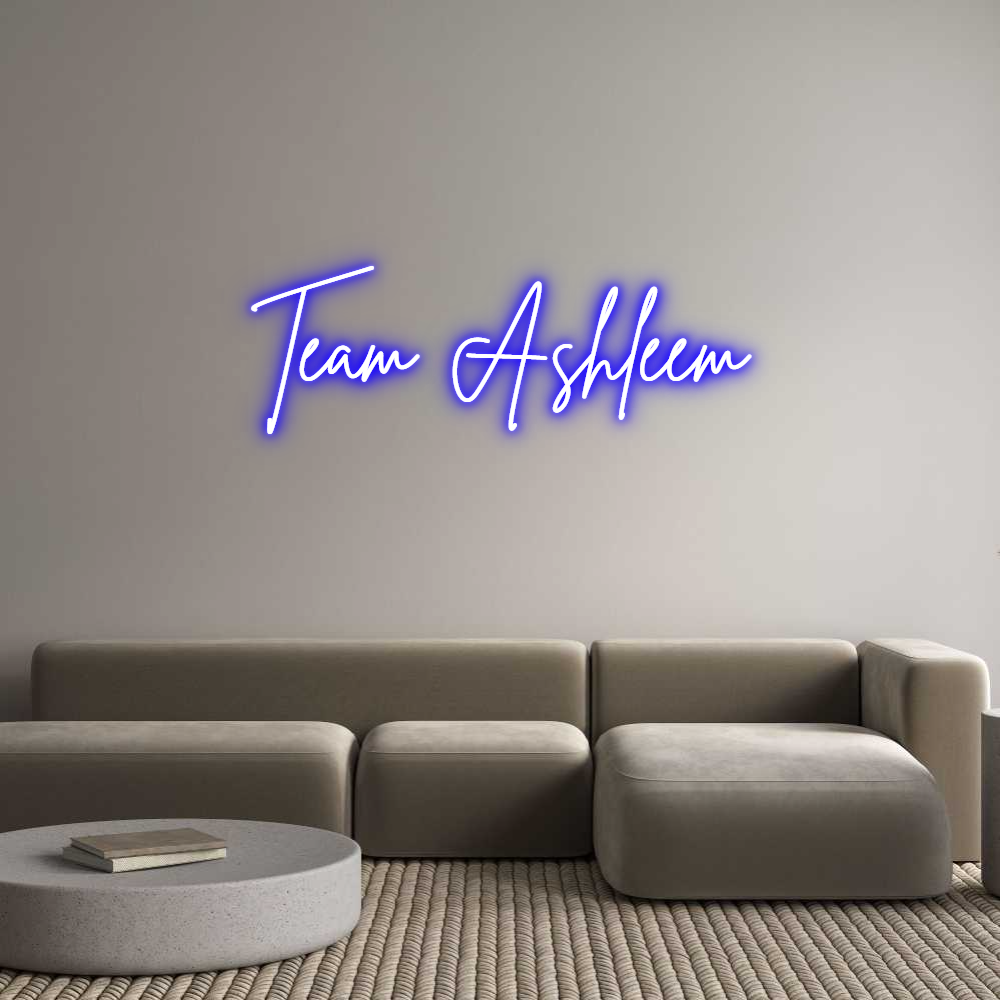 Custom Neon Sign Online Editor Team Ashleem