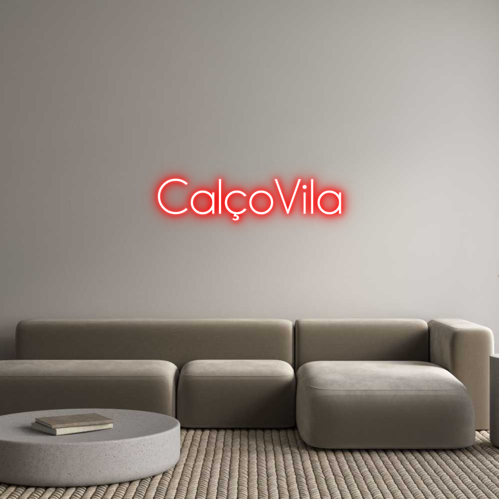 Custom Neon Sign Online Editor CalçoVila