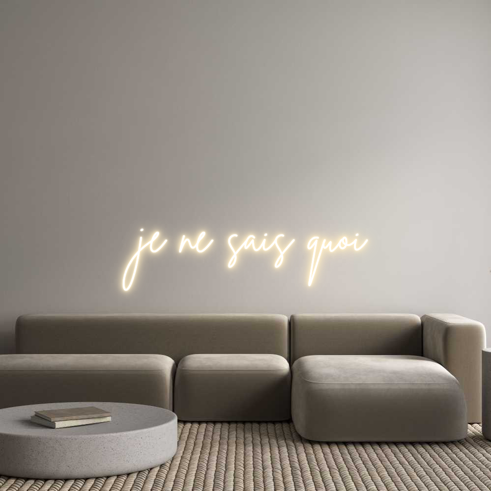 Custom Neon Sign Online Editor je ne sais qu...
