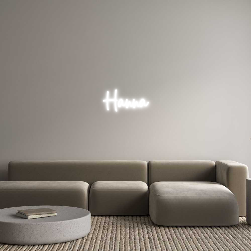 Custom Neon Sign Online Editor Hanna