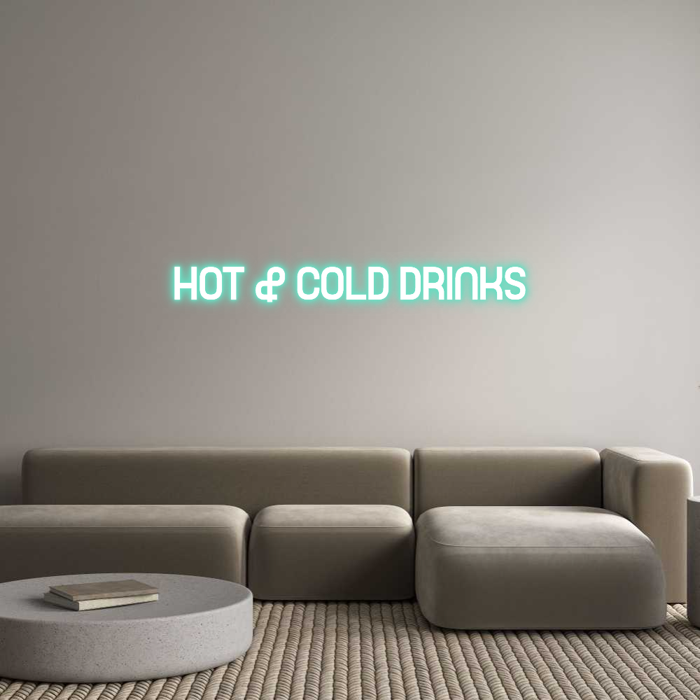 Custom Neon Sign Online Editor HOT & COLD DR...