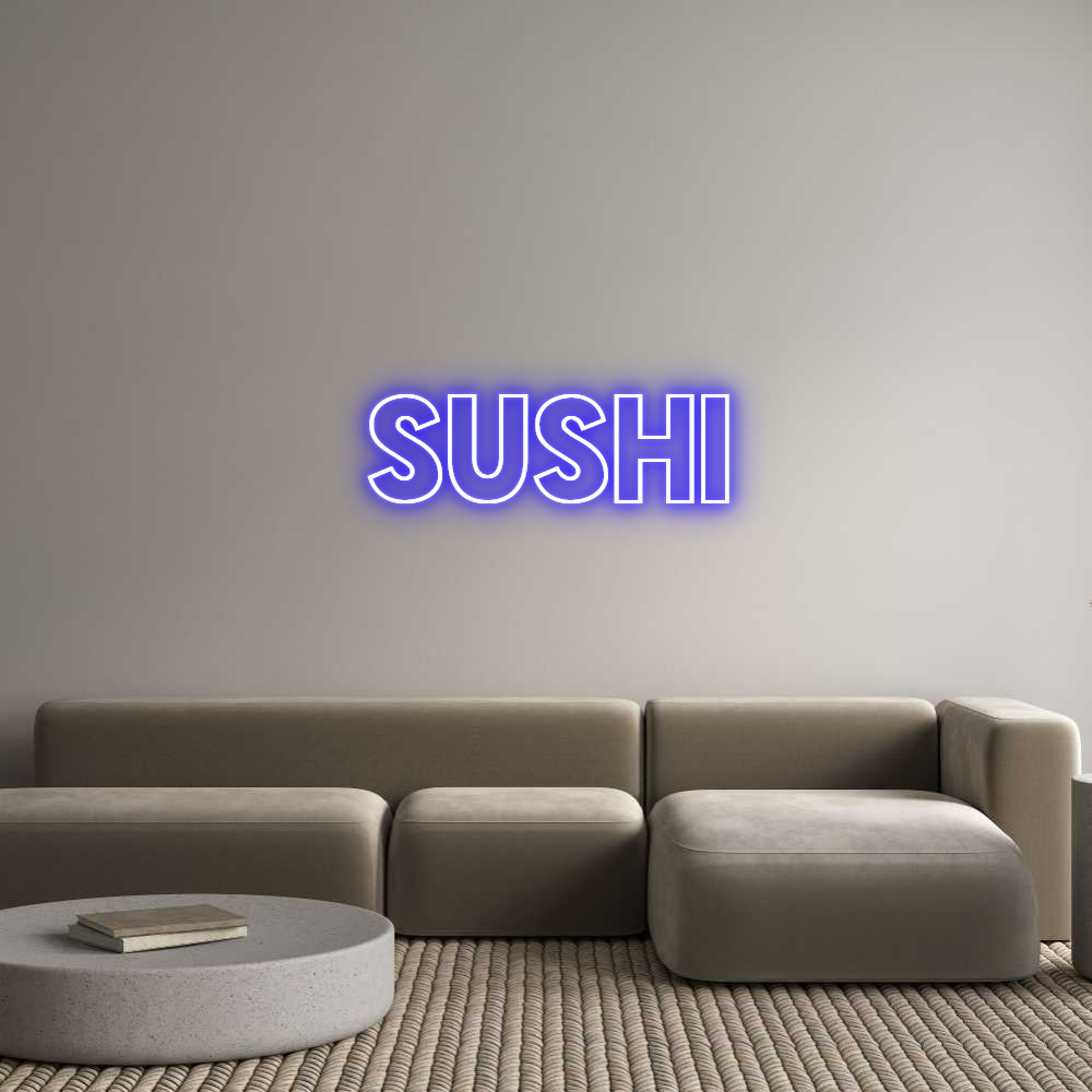 Custom Neon Sign Online Editor SUSHI