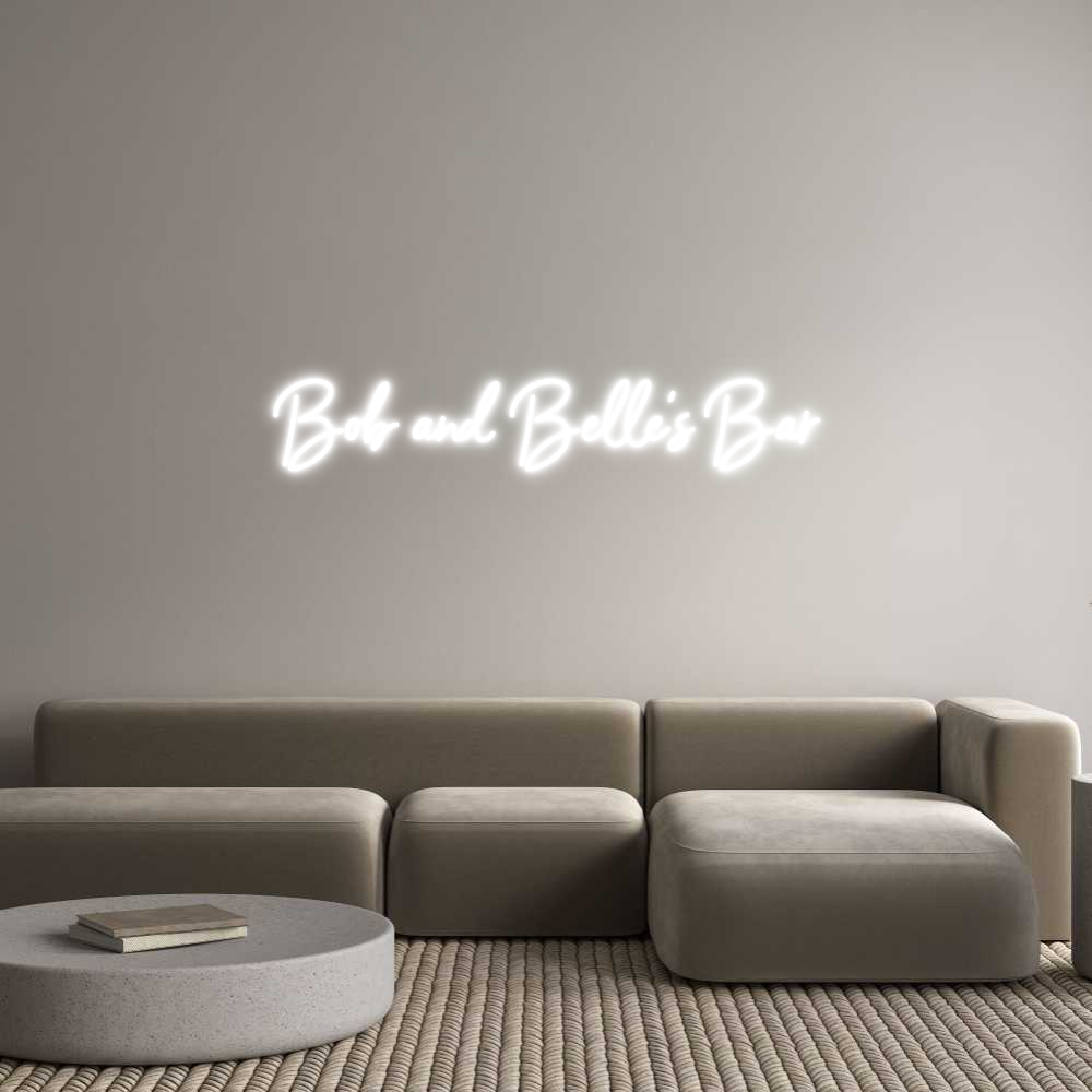 Custom Neon Sign Online Editor Bob and Belle...