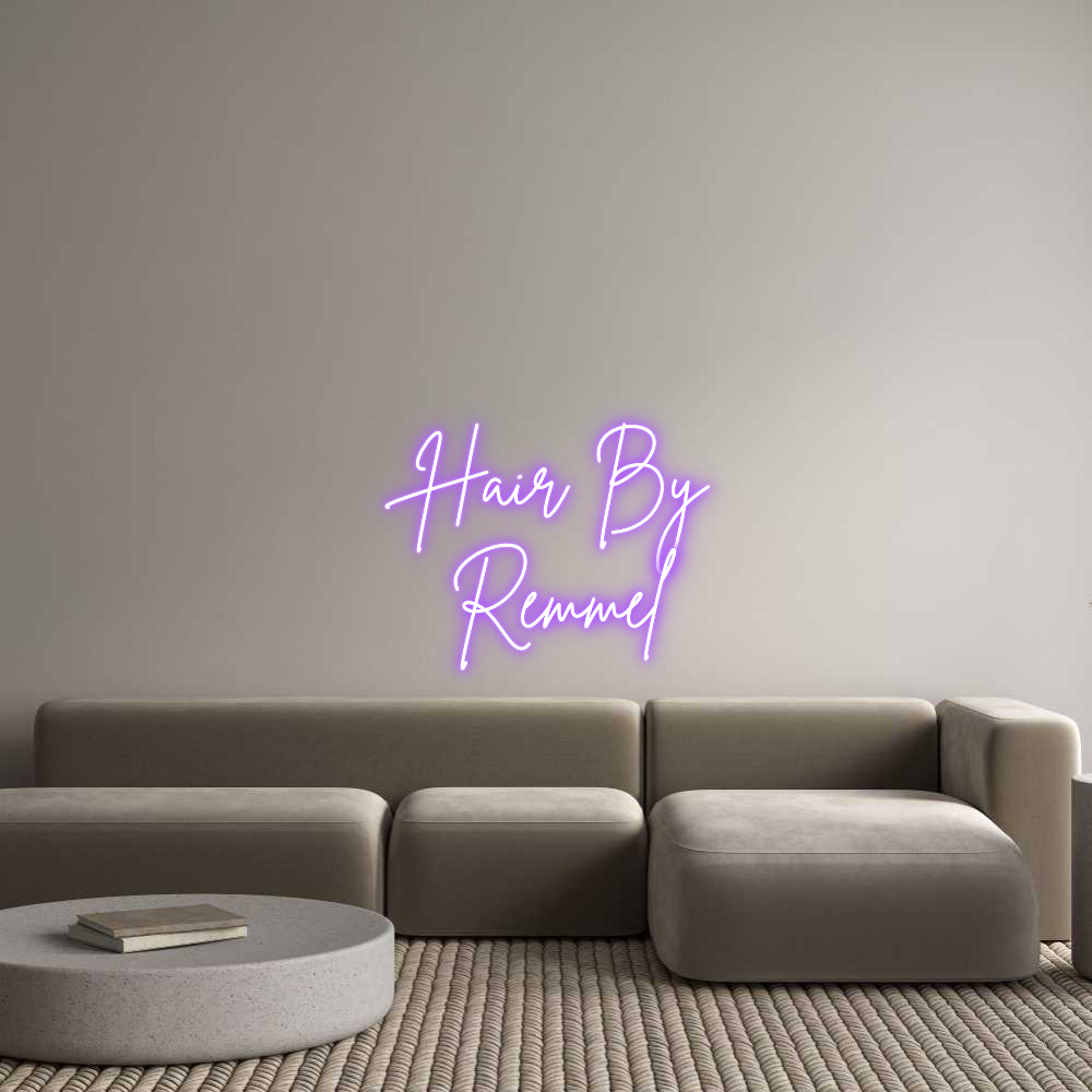 Custom Neon Sign Online Editor Hair By
Remmel