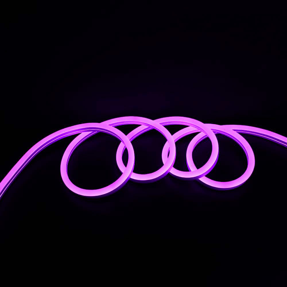 I LumoS 15x25mm Pink Flexible IP65 Dimmable LED Neon Strip Light 12V 14W/m