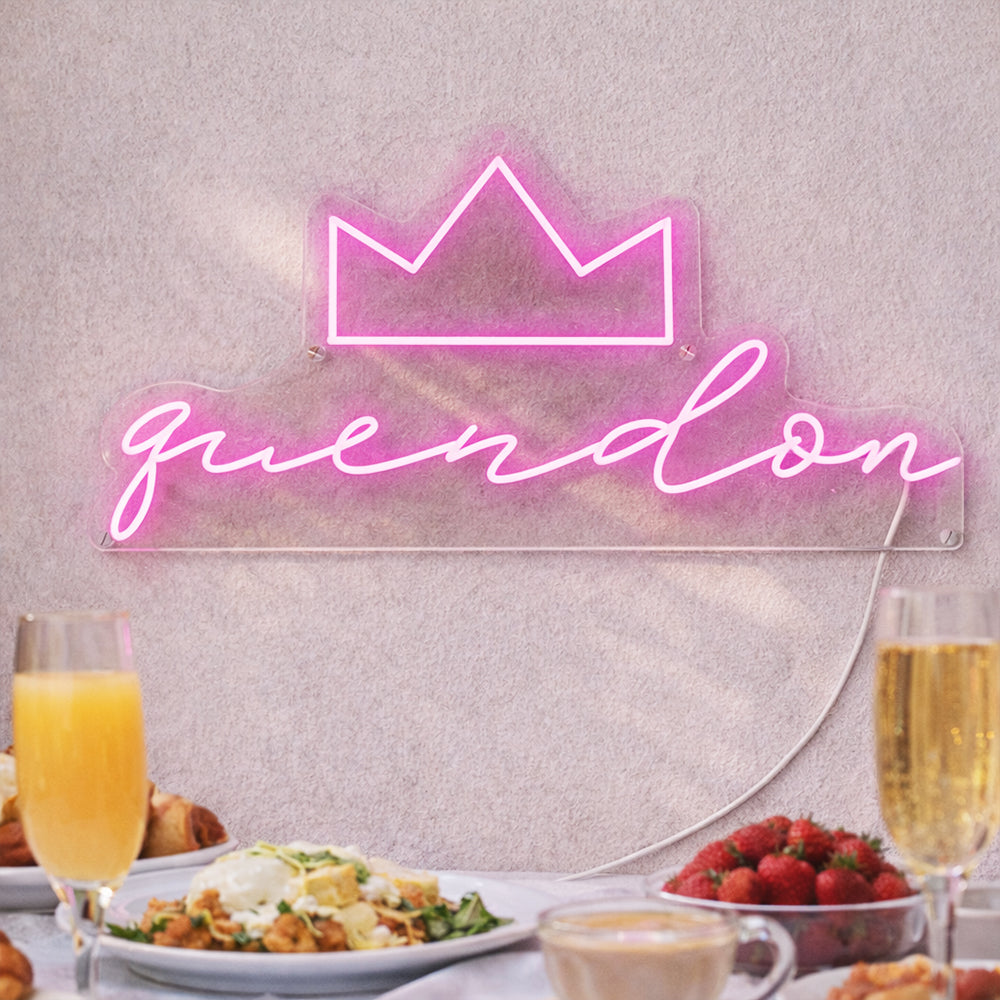 Queendom LED Neon Sign - Planet Neon Made in London Neon Signs