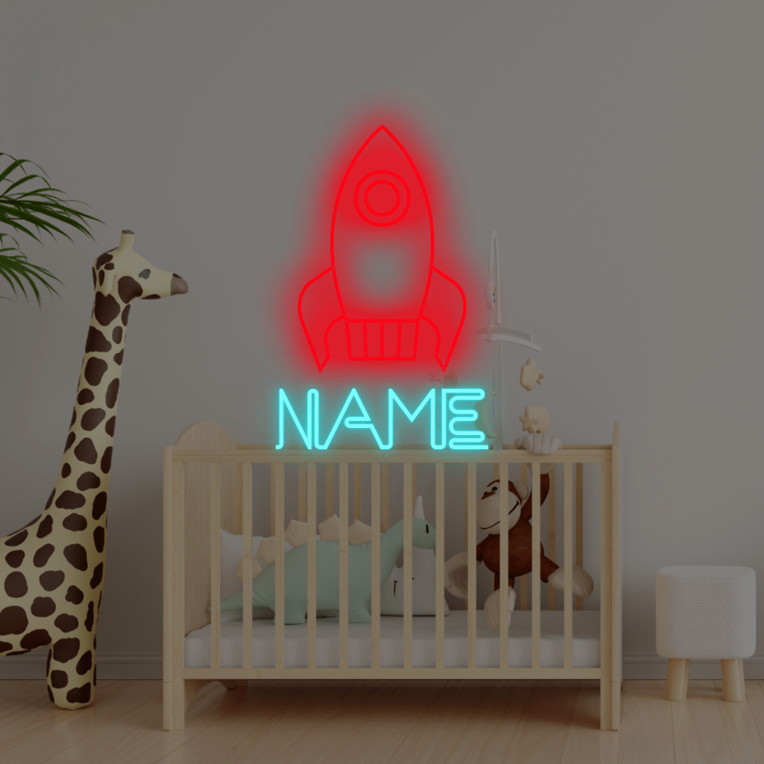 Rocket Part Custom LED Neon Sign - Planet Neon