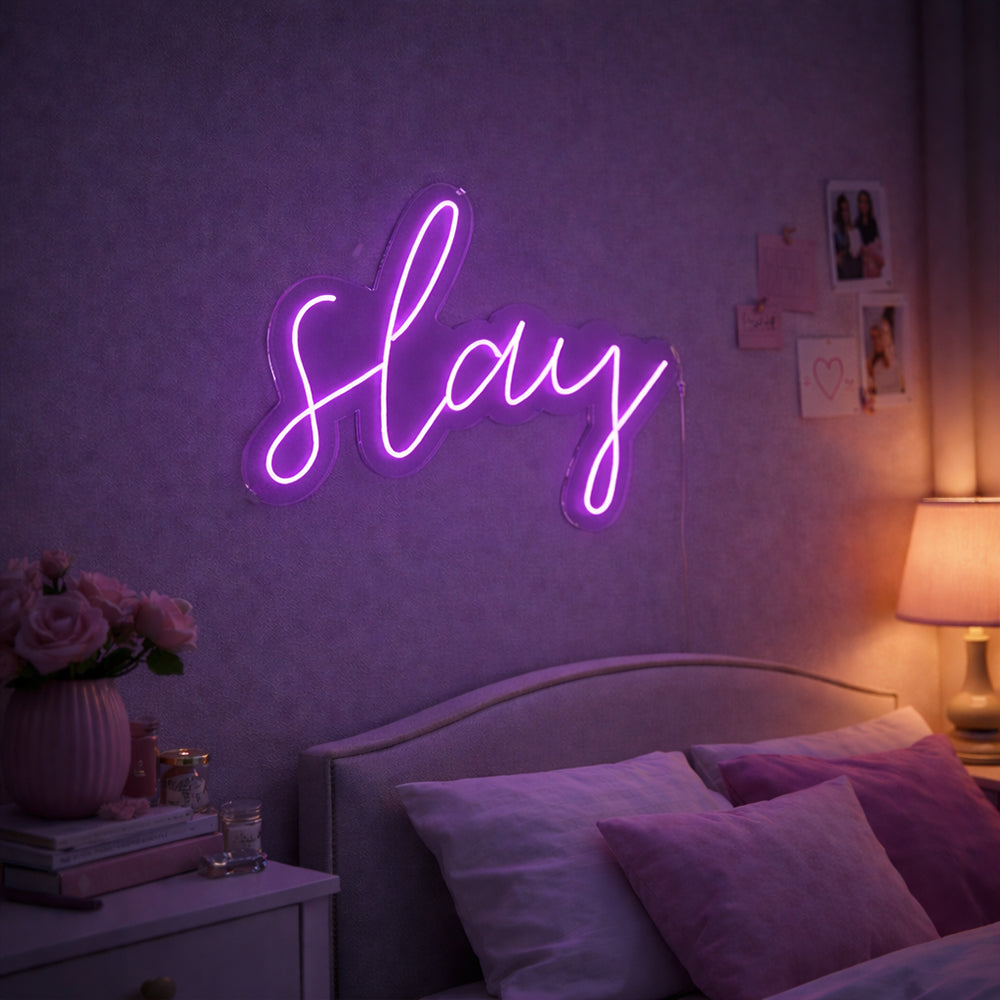 Slay LED Neon Sign - Made in London Inspirational Neon Signs