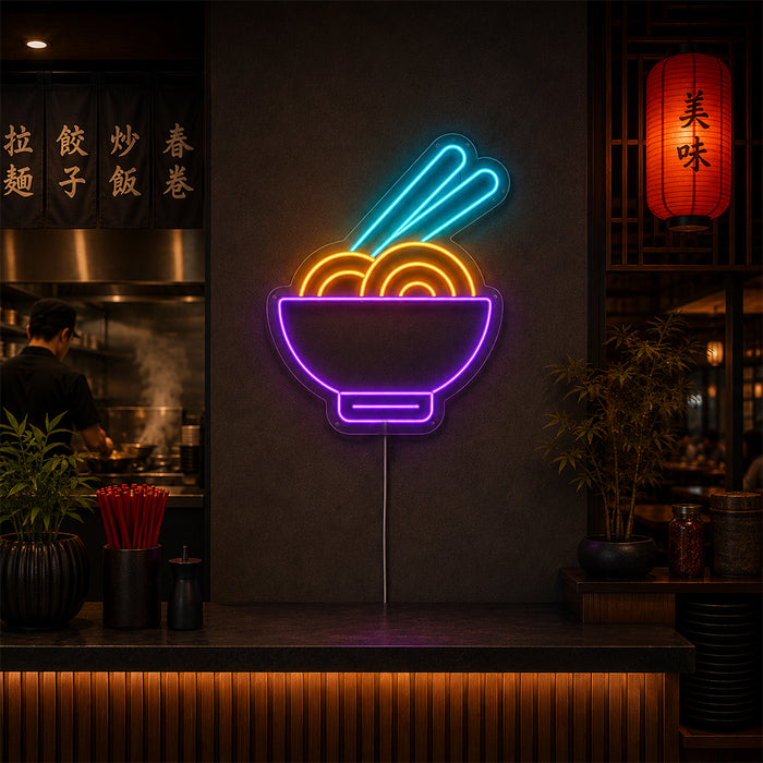 Soup Sign Led Asian Soup LED Neon Sign - Made in London Food Restaurants Neon Signs