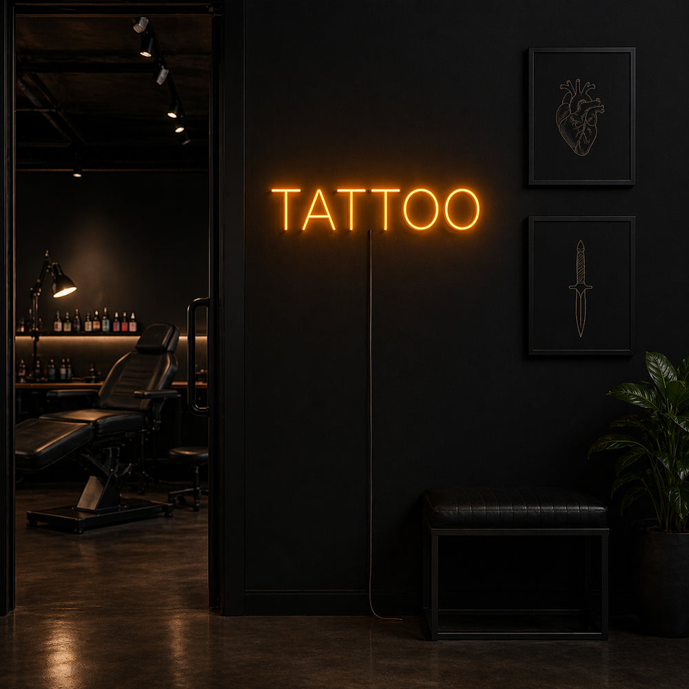 Tattoo LED Neon Sign - Made in London Studio Neon Signs