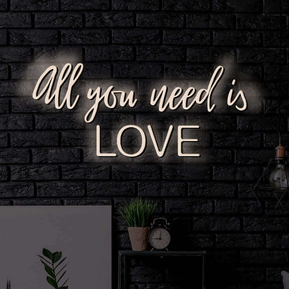 All You Need Is Love LED Neon Sign - Planet Neon