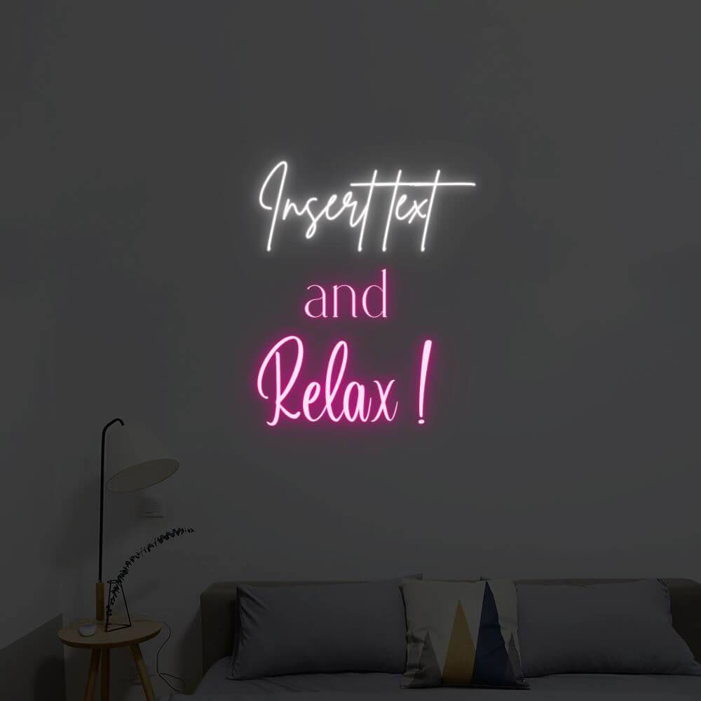 And Relax Repeat Part Custom LED Neon Sign - Planet Neon