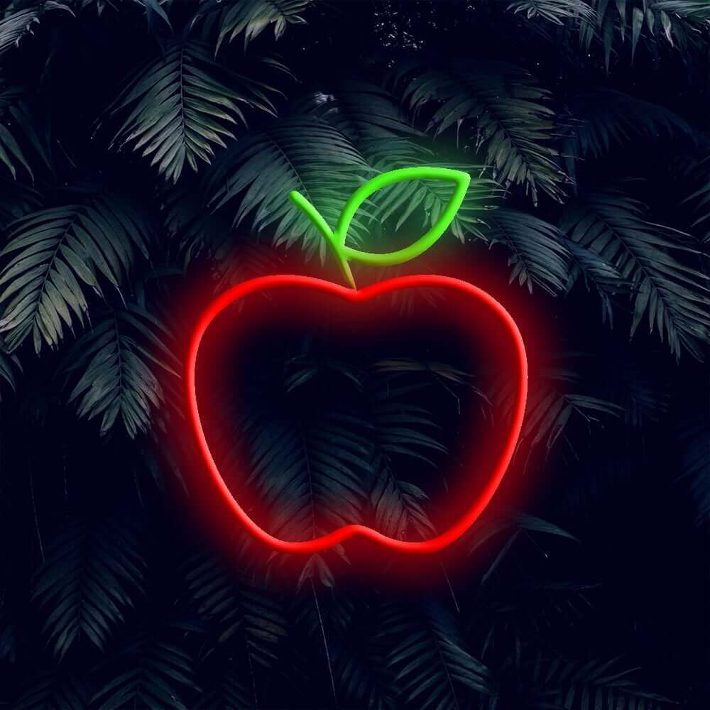 Apple LED Neon Sign - Made in London Food Restaurants Neon Signs - Planet Neon