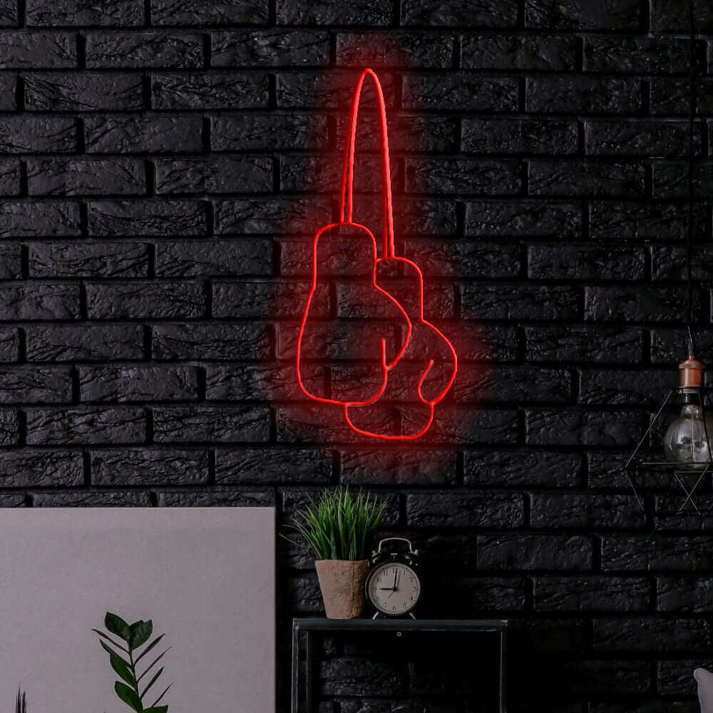 Boxing Gloves LED Neon Sign - Made in London Gym Neon Signs - Planet Neon