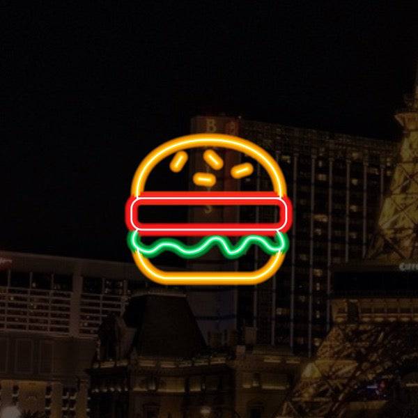 Burger LED Neon Sign - Planet Neon