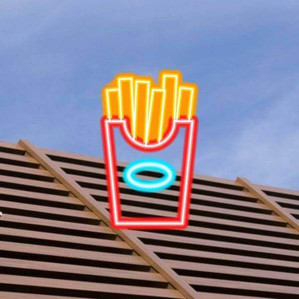 Chips LED Neon Sign - Made in London Food Restaurants Neon Signs - Planet Neon