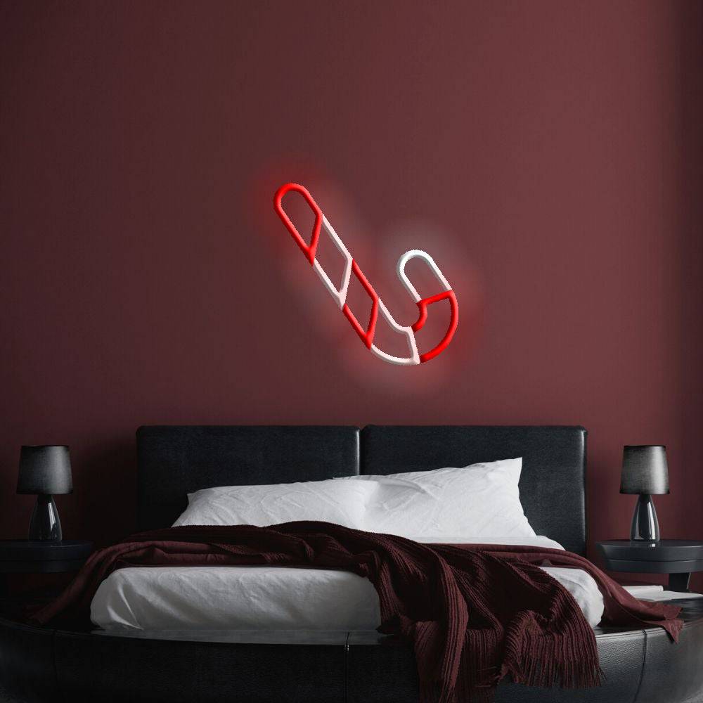 Christmas Candy Cane LED Neon Sign - Planet Neon
