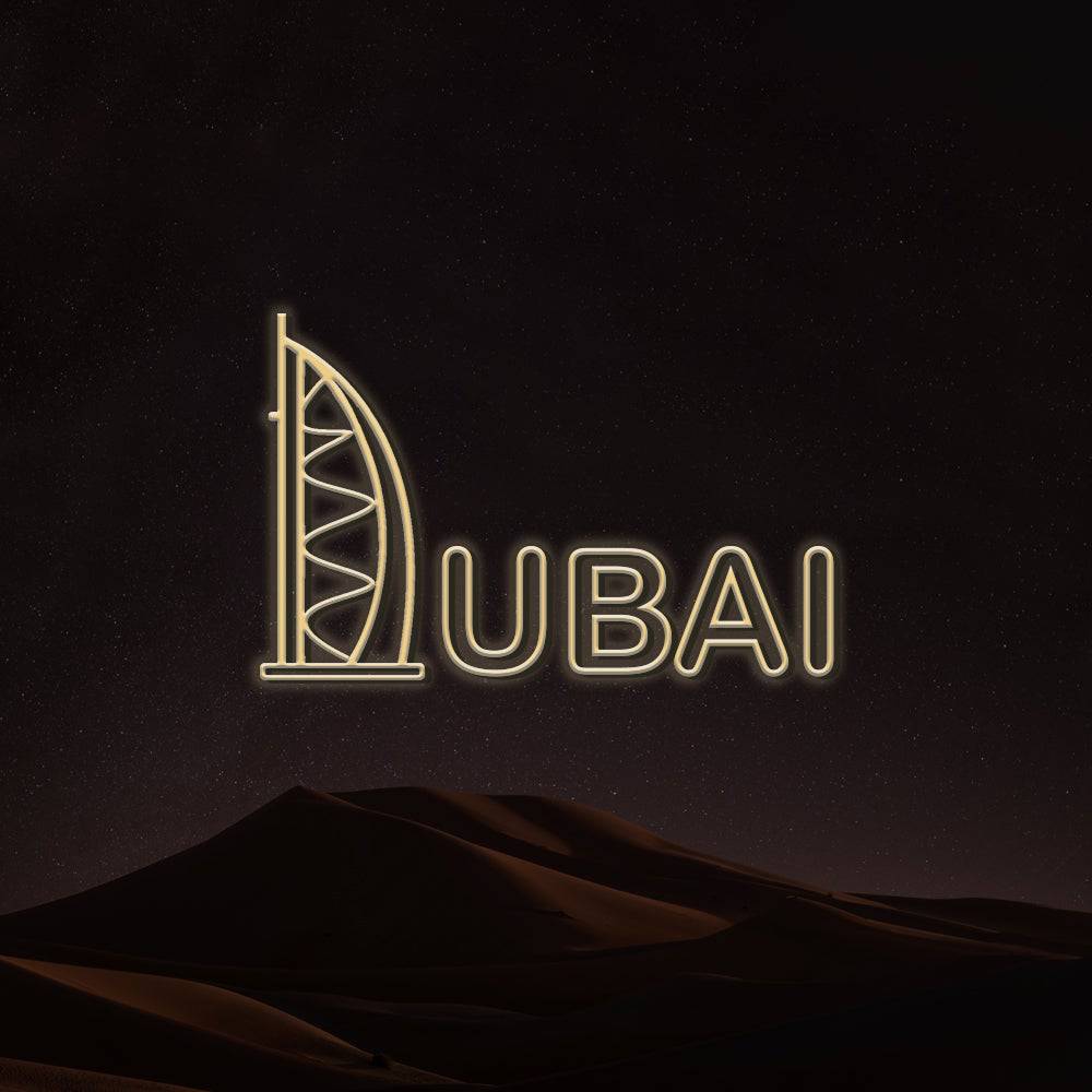 Dubai LED Neon Sign - Planet Neon