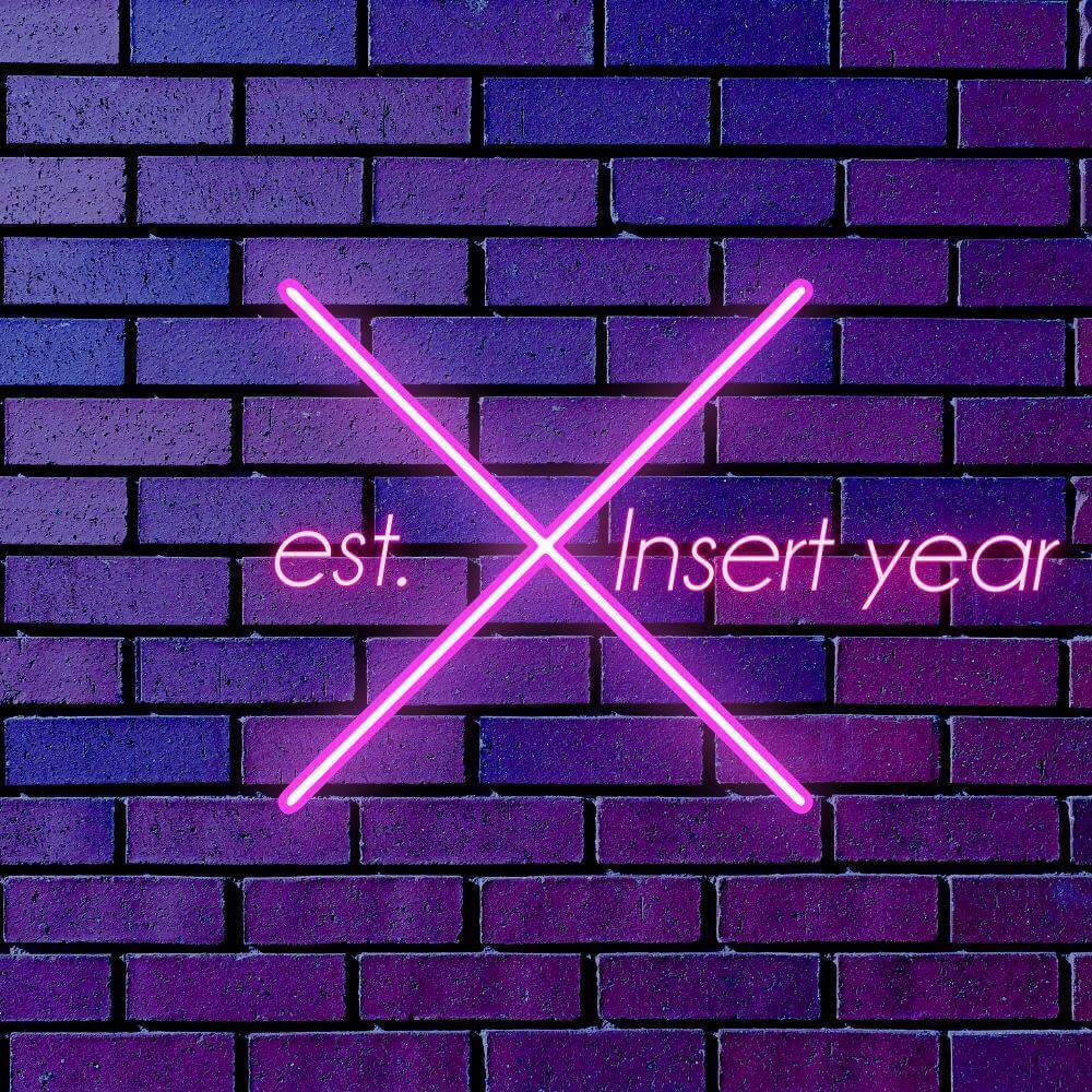 Est Year Part Custom LED Neon Sign - Planet Neon