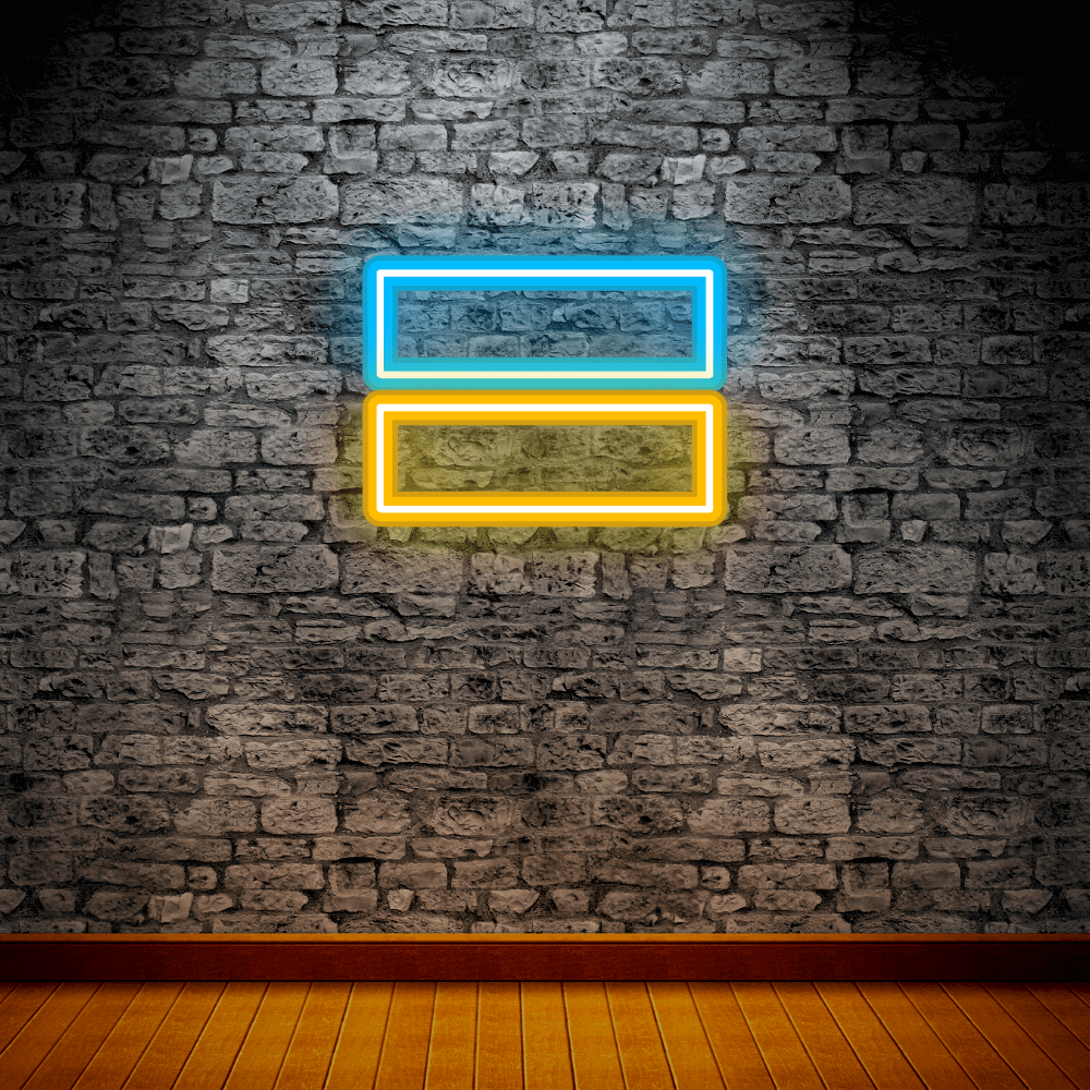 Flag of Ukraine LED Neon Sign - Made in London Neon Signs