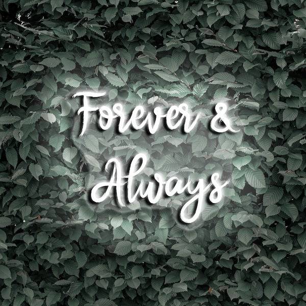 Forever & Always LED Neon Sign - Planet Neon