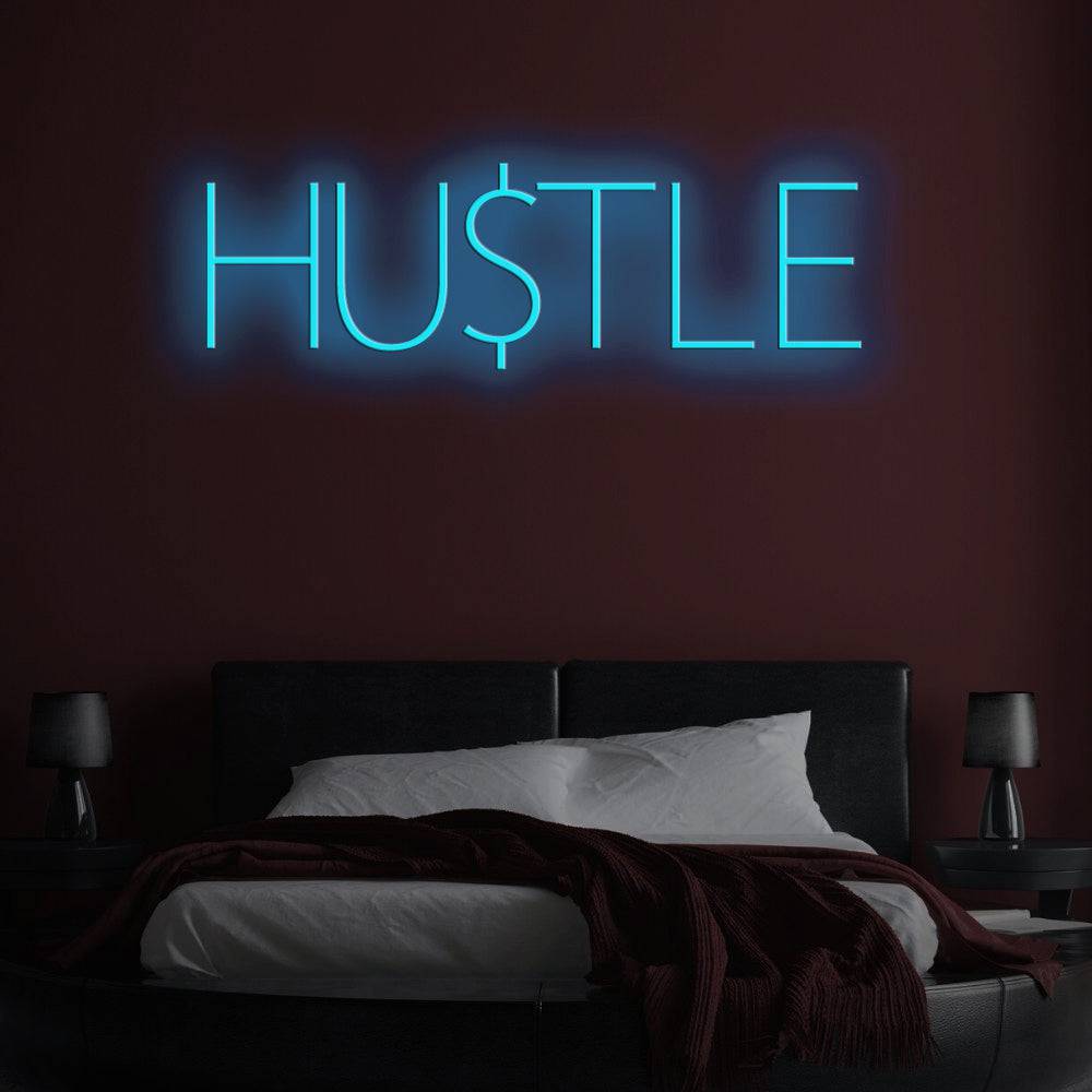 Hustle LED Neon Sign - Planet Neon