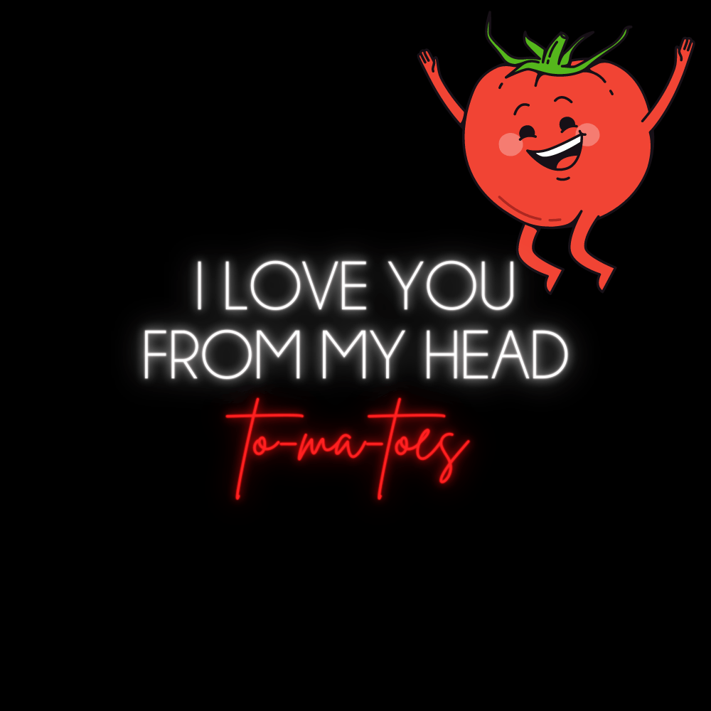 I love you from my head to-ma-toes LED Neon Sign - Planet Neon