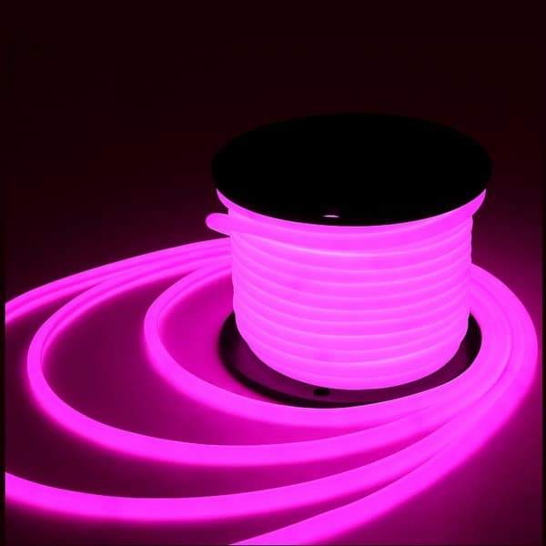 I LumoS 16mm PINK Flexible IP65 Dimmable 360 Degree LED Neon Strip Light 12V DC 9W/m - Planet Neon