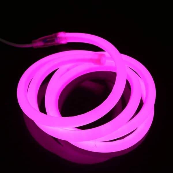 I LumoS 16mm PINK Flexible IP65 Dimmable 360 Degree LED Neon Strip Light 12V DC 9W/m - Planet Neon