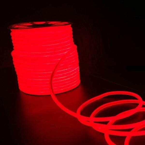 I LumoS 16mm RED Flexible IP65 Dimmable 360 Degree LED Neon Strip Light 220 – 240V 9W/m - Planet Neon