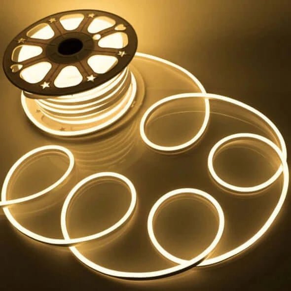 I LumoS 8X16mm WARM WHITE Flexible IP65 Neon LED Strip Light