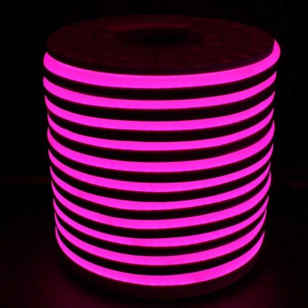 I LumoS 8x16mm PINK Flexible IP65 Dimmable LED Neon Strip Light 12V 9W/m - Planet Neon
