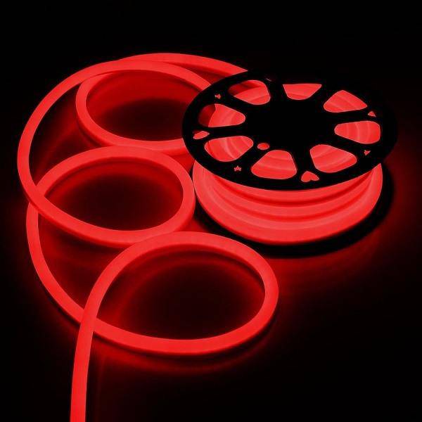 I LumoS 8x16mm RED Flexible IP65 Dimmable LED Neon Strip Light 12V 9W/m - Planet Neon