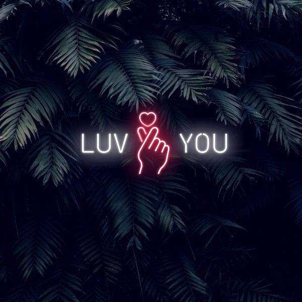 Luv You LED Neon Sign - Planet Neon