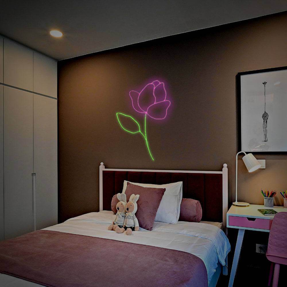 Rose Flower LED Neon Sign - Planet Neon