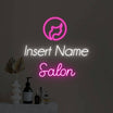 Salon With Icon By Part Custom LED Neon Sign - Planet Neon